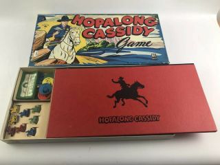 Vintage 1950 Hopalong Cassidy Board Game Milton Bradley Western Rare 1434