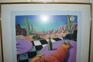 No Ordinary Coyote RARE POSTER PRINT Markus Pierson GLASS FRAMED READY TO HANG 4