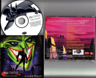 Batman Beyond Return Of The Joker Rare Soundtrack Cd (2000 Animated Movie) Promo