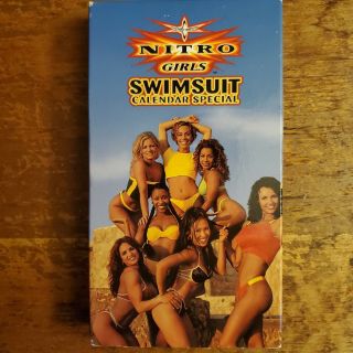 Wcw Nitro Girls Swimsuit Calendar Special Vhs 1999 Wrestling Rare