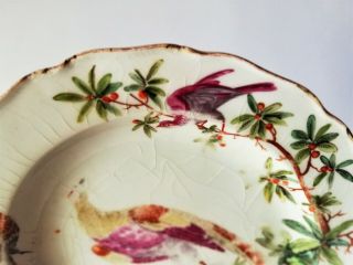 A RARE 18TH CENTURY CHELSEA PORCELAIN RED ANCHOR CABINET PLATE C1752 2