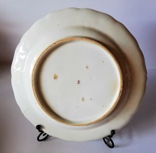 A RARE 18TH CENTURY CHELSEA PORCELAIN RED ANCHOR CABINET PLATE C1752 5