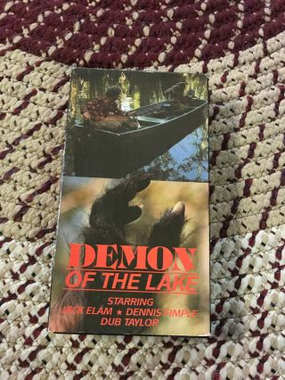 Demon Of The Lake Horror Sov Slasher Rare Oop Vhs Big Box Slip