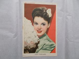 Rare Spanish Vintage Chromo Photo Judy Garland From 1940 
