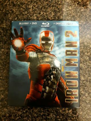 Iron Man 2 Blu - Ray & Dvd Rare Slip Cover