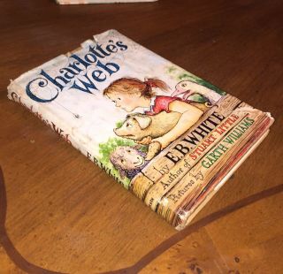 1952 Charlotte’s Web By: E.  B.  White Hb/dj Book Books Rare Classic First Edition