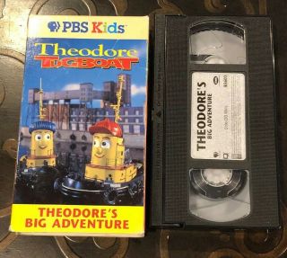 THEODORE TUGBOAT: Theodore ' s Big Adventure VHS Tape / PBS KIDS VERY RARE DOHERTY 3