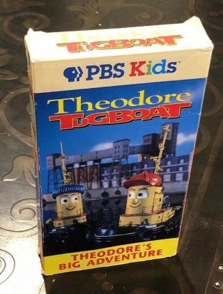 THEODORE TUGBOAT: Theodore ' s Big Adventure VHS Tape / PBS KIDS VERY RARE DOHERTY 5