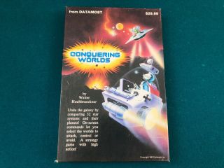 Conquering Worlds By Datamost | Vintage Pc Computer Game For Apple 2 Rare