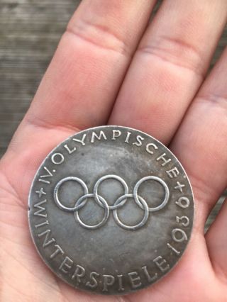 Very Rare 1936 Berlin Winter Olympics Medal Prototype Sporting Memorabilia