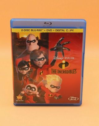 Disney The Incredibles Blu Ray X2 And Dvd 4 Disc Rare Oop