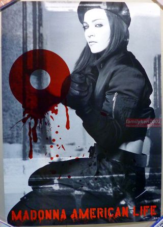Madonna 2003 American Life Taiwan RARE Official Promo Poster madame x 2