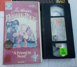 Muppet Home Video Fraggle Rock A Friend In Need Vol.  7 Vhs Vcr Tape Rare