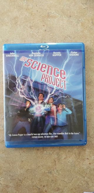 My Science Project (blu - Ray Disc,  2016) Out Of Print And Rare 1985 Movie