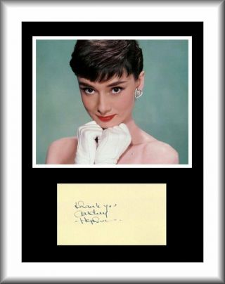 Audrey Hepburn - Sexy - Hollywood Legend - Rare Hand Signed Autograph