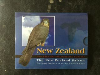 2006 Zealand Unc (7) Coin Set Falcon 5$,  7$ Low Mintage Rare
