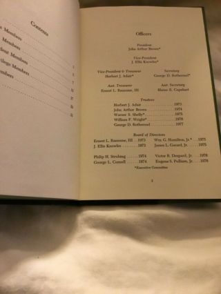 Rare Pine Valley Golf Club Membership directory Book Hardcover 1972 M.  Granville 3