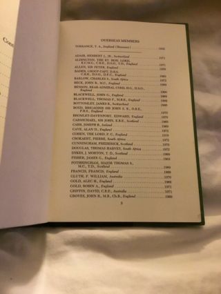 Rare Pine Valley Golf Club Membership directory Book Hardcover 1972 M.  Granville 4