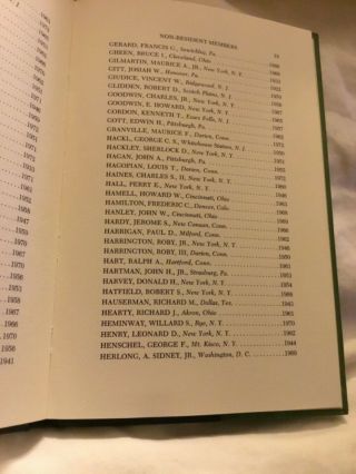 Rare Pine Valley Golf Club Membership directory Book Hardcover 1972 M.  Granville 5