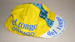 Vintage Rare Del Tongo Italian Cycling Cap
