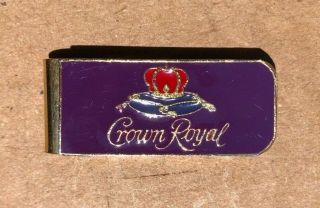 Vintage Crown Royal Money Clip Rare Old Stock