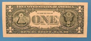 2013 D Series $1 One Dollar Bill Rare Fancy Trinary Low 250k Run Star Note FRN 6