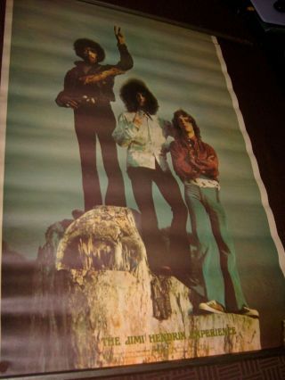 Rare Vintage 1969 Jimi Hendrix Experience 24x36 Poster