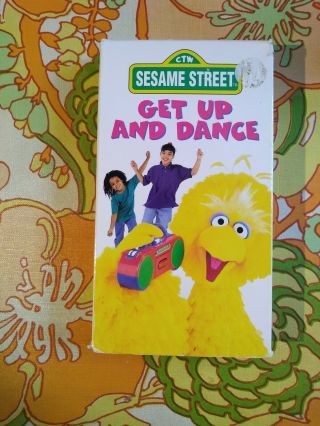 Sesame Street Get Up And Dance Vhs Rare