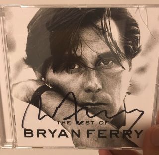 Bryan Ferry Signed Cd Roxy Music Autograph Rock Pop Rare Vinyl Lp