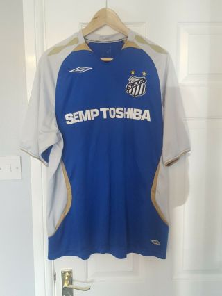 Santos Fc Football Shirt Size Extra Large Mens Jersey Kit Brazil Rare