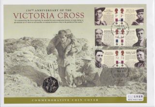 Gb Stamps First Day Cover 2006 Victoria Cross 1 & Rare Uncirculated 50p Coin