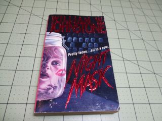 Night Mask By William W.  Jonstone Rare Vintage Horror Paperback