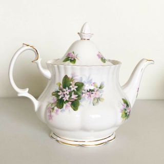 Royal Albert Mayflower Large Teapot.  Rare And First Quality.  Made In England