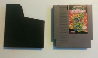 Rare Vintage Tmnt Ii The Arcade Game Nintendo Nes Video Game With Dust Sleeve