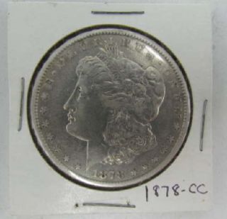1878 Carson City Rare 1878 Cc Us Silver Morgan Dollar Strong Detail