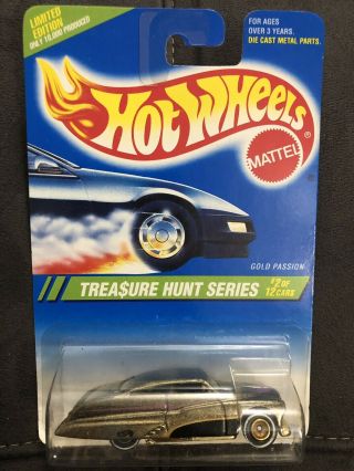 Rare Hot Wheels 1995 Treasure Hunt Gold Passion.  Only 10,  000 Made.