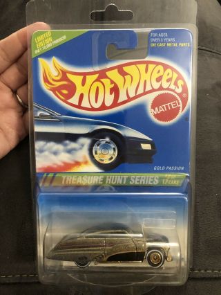 Rare Hot Wheels 1995 Treasure Hunt Gold Passion.  Only 10,  000 Made. 2