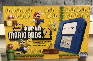 Nintendo 2ds Empty Retail Box Only Mario Bros 2 Themed Rare Collectible