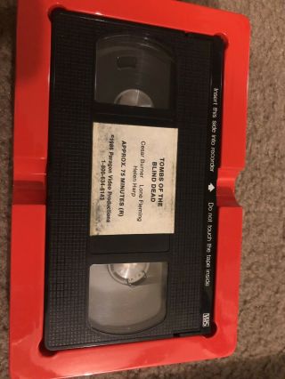 Tombs of the Blind Dead Big Box VHS Paragon video rare slasher horror 8