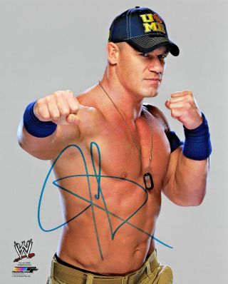 Wwe John Cena Hand Signed Autographed 8x10 Photofile Photo With Rare Jc2