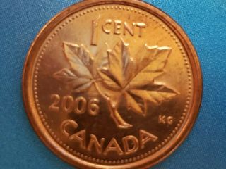 2006 Magnetic 1¢ Extremely Rare No Logo,  No P,  Canadian Cent Au,  Grade