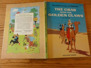RARE Golden Book Adventures of TINTIN THE CRAB WITH THE GOLDEN CLAWS Herge 1959 2