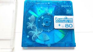 Sony Lumina Blue Md 80 Minidisc,  Made In Japan,  Very Rare