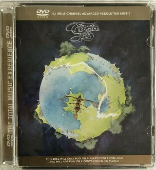Fragile By Yes.  Rare Dvd - Audio Dvd - A Version 5.  1 & Stereo 96khz 24 Bit