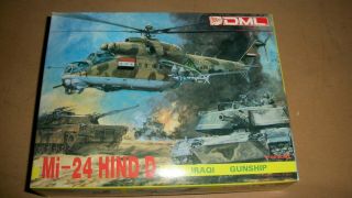Rare - - Dml Mi - 24 Hind D Iraqi Gunship 1/144 Kit 4543
