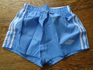 Manchester City 1976 Umbro Home Shorts 26 " Unworn & Bagged Rare