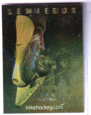 Rare Mario Lemieux Nike Quest Holographic Card.  Not Issued To The Public