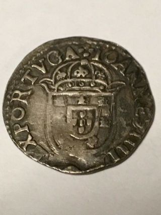 Portugal Portuguese Coin Hammered Silver Joao Iv 1642 - 1656 Tostao? Rare