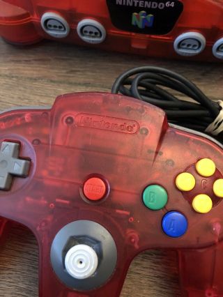 Funtastic Watermelon Red Nintendo 64 System Console Authentic N64 Rare 2