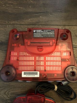 Funtastic Watermelon Red Nintendo 64 System Console Authentic N64 Rare 7